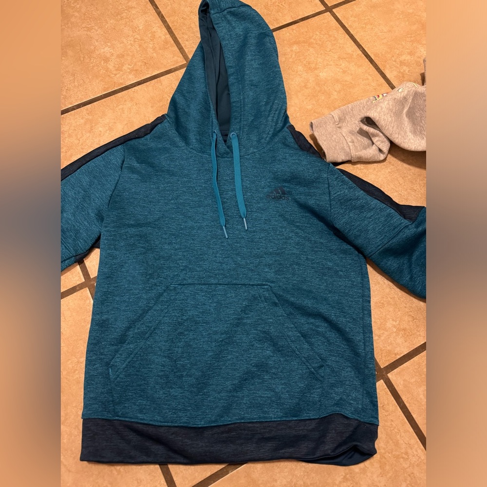 Blue Adidas Hoodie, Size Small